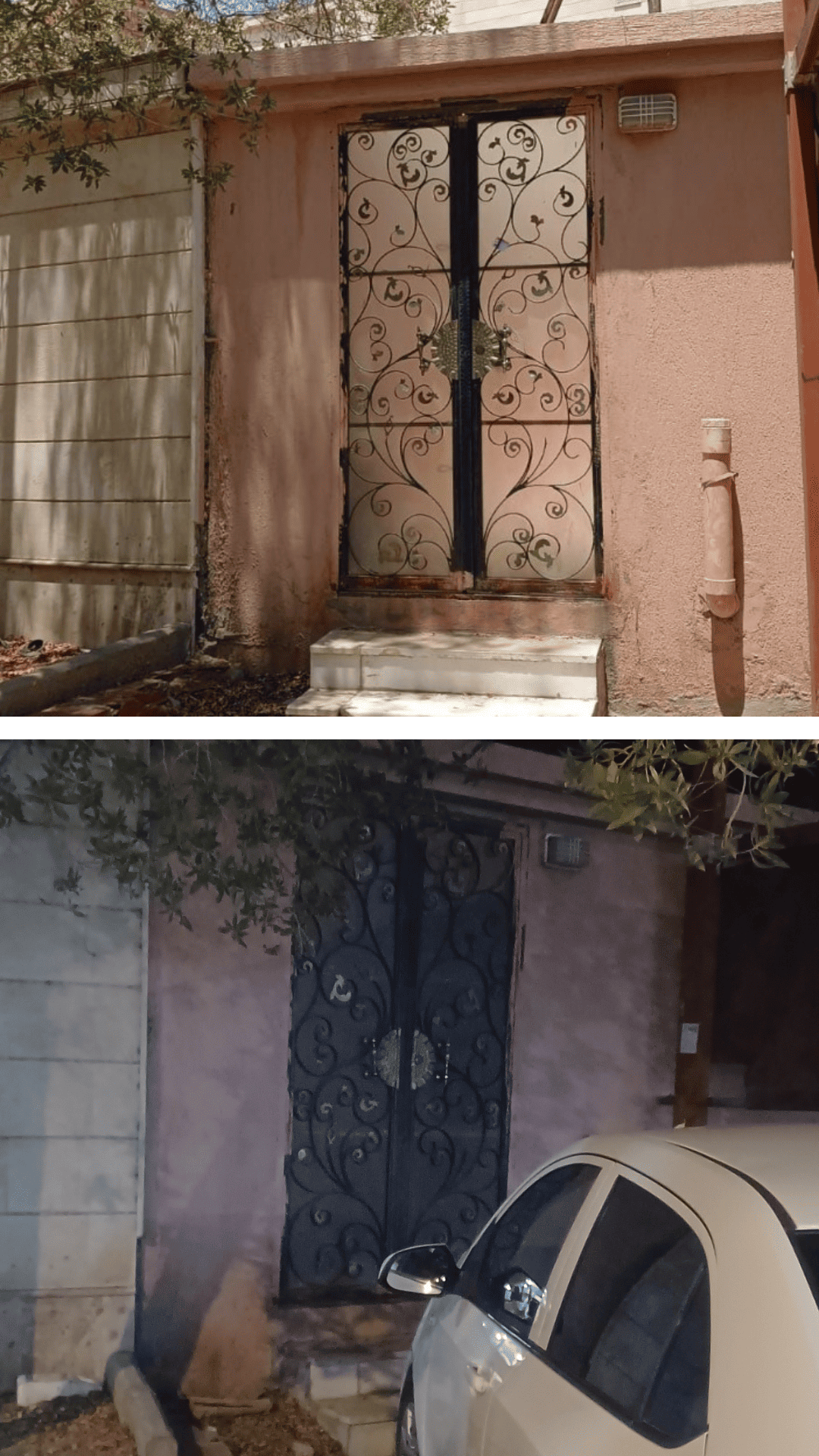 House door for delivery agent | باب المنزل لمندوب التوصيل